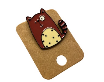 Cat Pin,Cat Enamel pin badge,Kitten Enamel Pin,Cat Enamel Pin,Kitty Lapel Pin,Cute Pins, Funny Pins,Kawaii Pins,gift for cat lovers