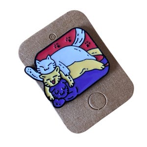 Kat emaille pins kat, email pin kitten, email pin kat, email pin kat, Kitty revers pin, schattige pins, grappige pins, kawaii pins, cadeau voor kattenliefhebbers