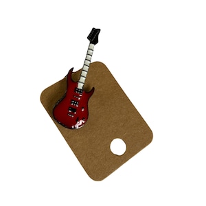 Guitar Pin,Electric Guitar Pin,Red Electric Guitar Pin,Guitar Enamel pin badge,Guitar Enamel Pin,Electric Guitar,Guitar Lapel Pin