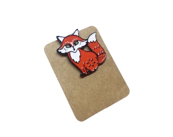 Fox Pin, Fox Enamel Pin Badge, Fox Enamel Pin, Fox Lapel Pin, Cute Pin, Cadeau pour les amoureux des animaux