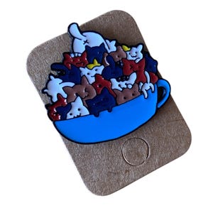 Kat emaille pins kat, email pin kitten, email pin kat, email pin kat, Kitty revers pin, schattige pins, grappige pins, kawaii pins, cadeau voor kattenliefhebbers