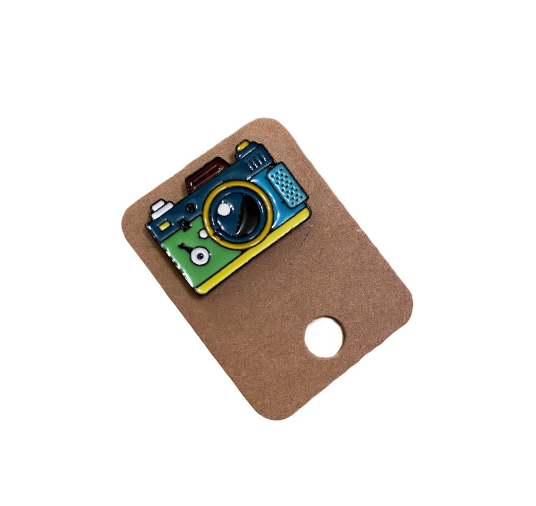 Camera Pin Button Camera Pin,analog Camera Enamel Pin Badge,analog Camera Enamel Pin ...