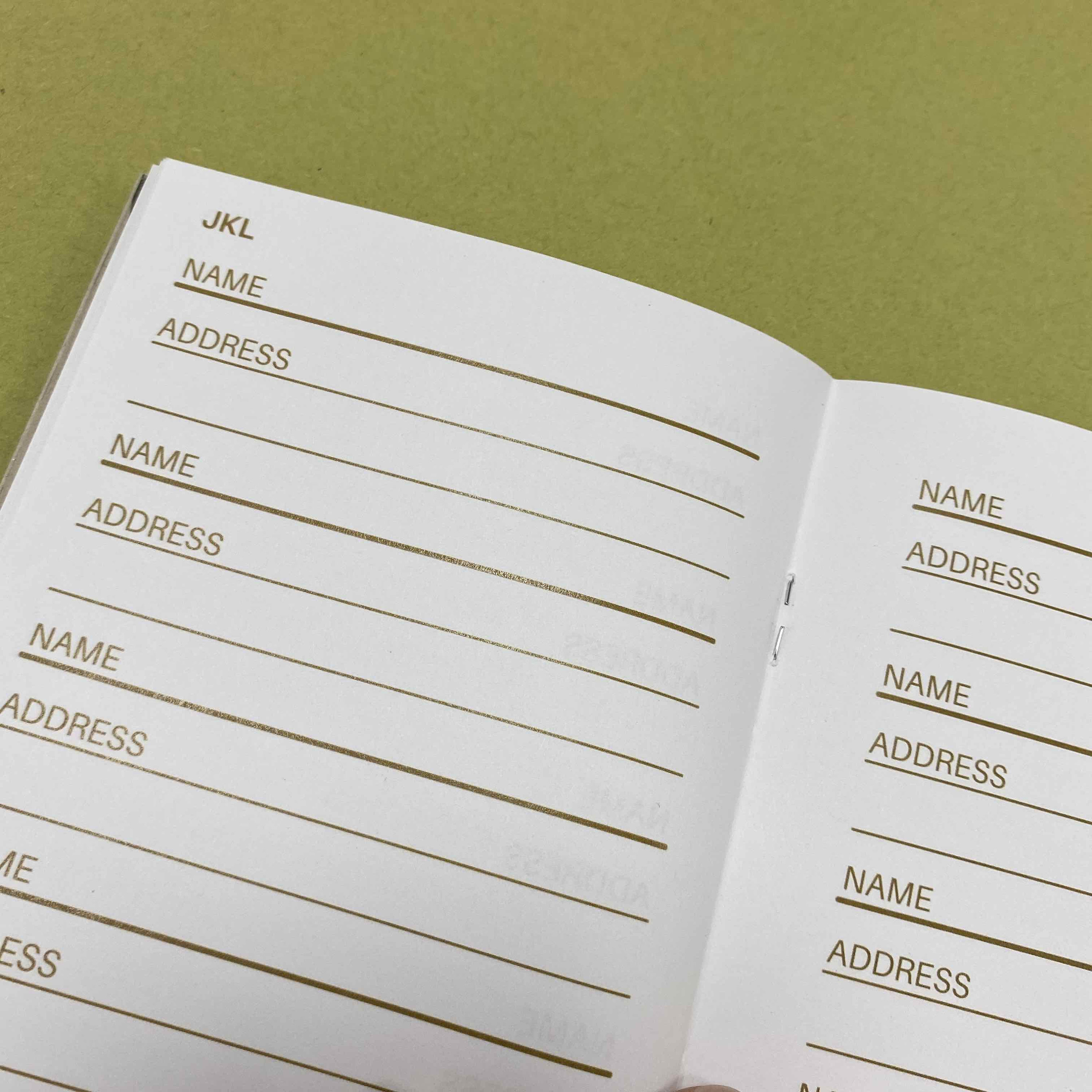 Address Book / Birthday Book/ Eco Stationery / Contemporary Etsy