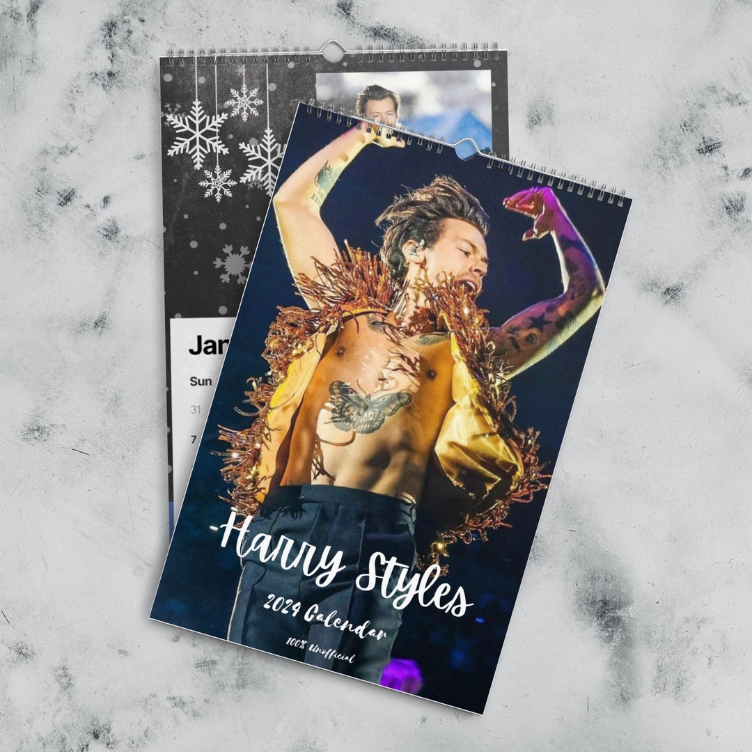 Harry Styles Wall Calendar 2024 Etsy