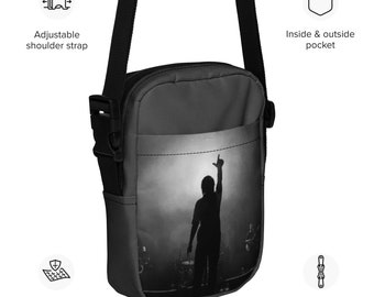 Louis Tomlinson umgeben von Lichtern Gebrauchs-Umhängetasche