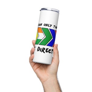 My Brain Thinks in One Direction Stainless steel tumbler