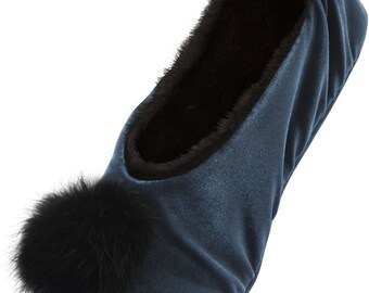Follow The Sun Quilted Velvet Slippers main image 1