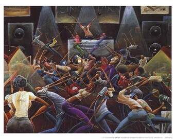 Jump off Frank Morrison African American Art Black Art - Etsy