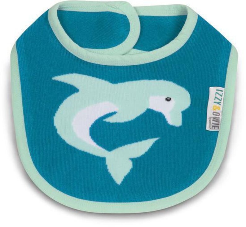 Baby Boy Izzy /& Owie Baby Girl Blue Dolphin Unisex Baby Bib
