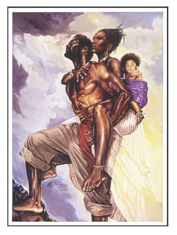 Fine Art WAK African American Art The Catch UNFRAMED Williams Limited Edition Kevin A Black Art