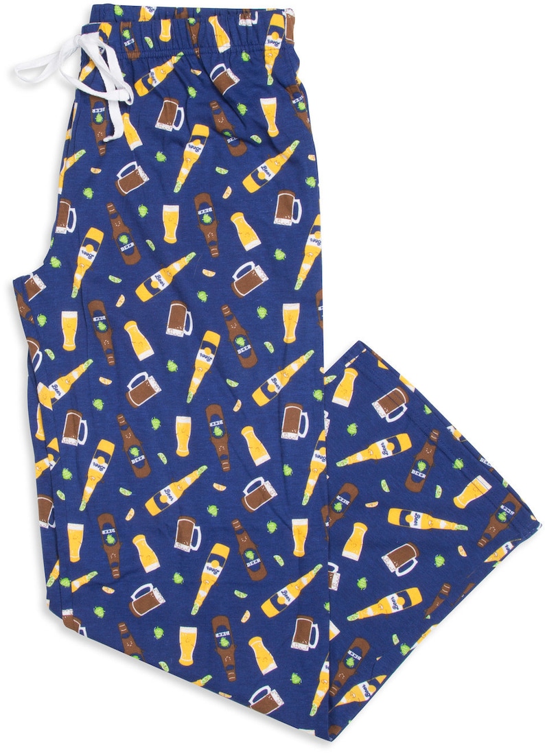 Beer FUNNY Mens Womens Pajama Bottoms Pajama Pants Etsy