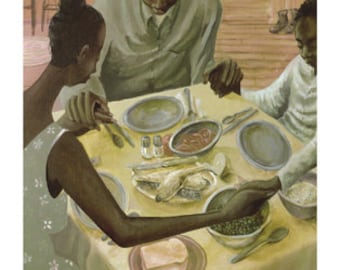 Grace (Mini) | John Holyfield | African American Art | Black Art | Fine Art | UNFRAMED | Family | Tradition