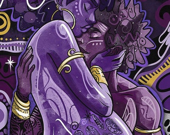 Divine Protection | Justin Copeland | Justin Copeland | African American Art | Black Art | Fine Art | Art Print | UNFRAMED