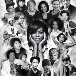 Great African Americans: Women | Wishum Gregory | African American Art | Black Art | Fine Art | Art Print | UNFRAMED