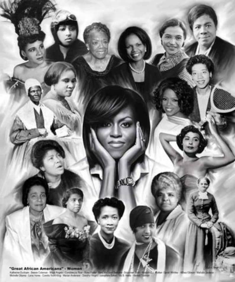Great African Americans: Women | Wishum Gregory | Art Print, Prints | Black Art | Black History | African American Art