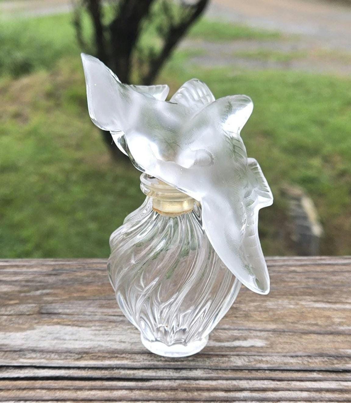 Vintage Lalique Signed Perfume Bottle Nina Ricci L'air Du Temps