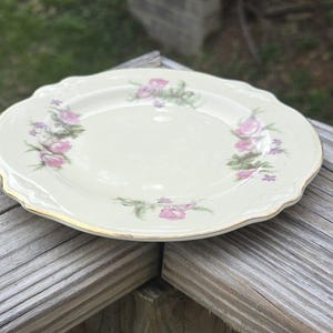 6 Vintage Homer Laughlin Bread & Butter Plates Virginia Rose G54 N8