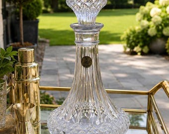 Vintage Dekanter Longchamp von Cristal D'Arques-Durand