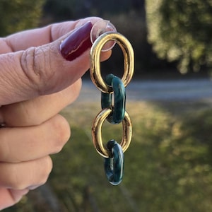 Vintage Link Drop Earrings