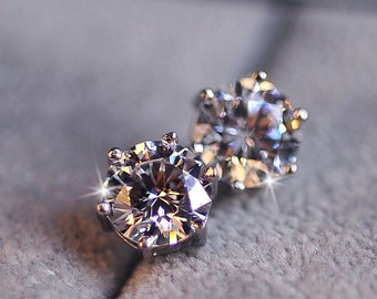 Sterling silver CZ earrings