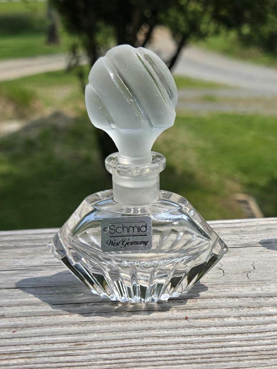 Vintage Crystal Perfume Bottle Made in West Germany Shmid