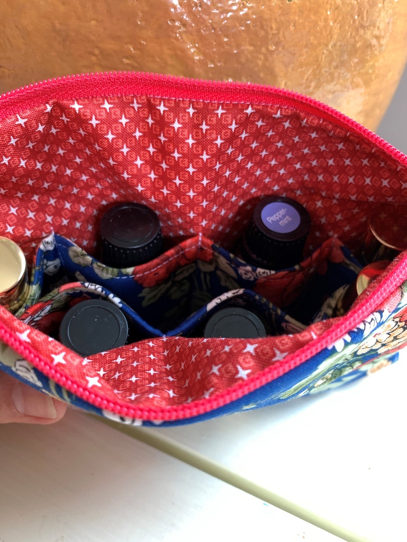 Floral Essential Oil Bag Travel Bag Essential Oil Case Etsy
