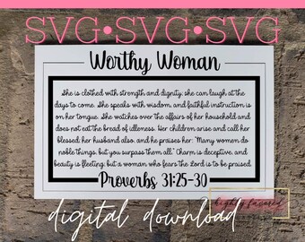 Download Virtuous Woman Svg Etsy