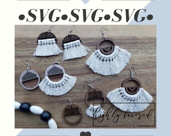 Download Mandala Earring Svg Etsy
