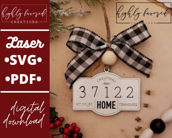 Zip Code Ornament SVG