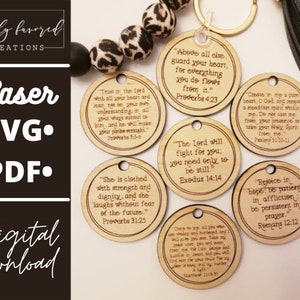 Schrift sleutelhanger SVG bundel-laser klaar gesneden bestand-sleutelhanger SVG-bestand