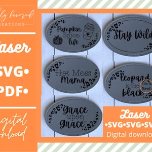 Oval Hat Patch SVG Bundle