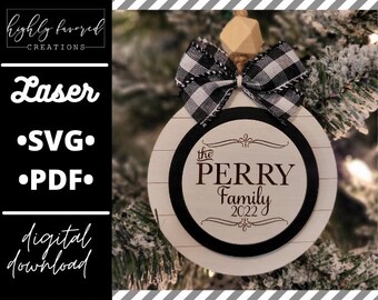 Shiplap Laser Ornament SVG