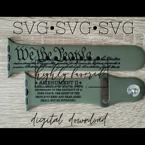 2nd Amendment Watch Band SVG