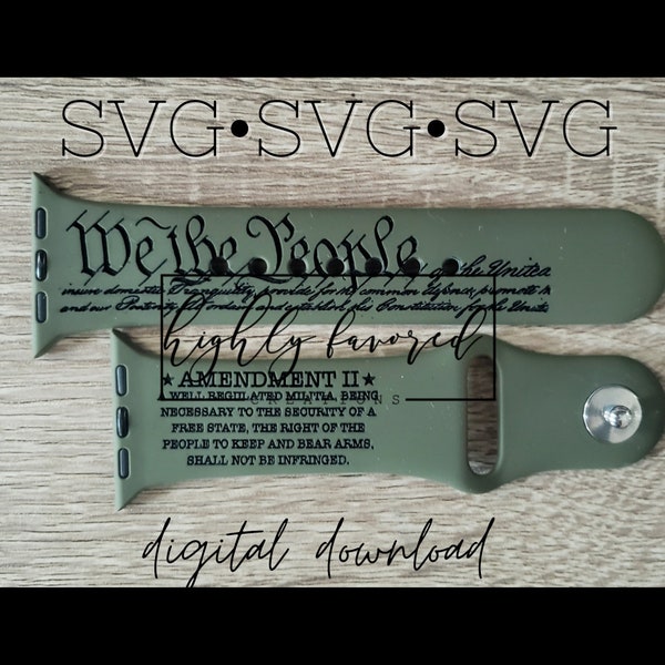 2nd Amendment Watch Band SVG