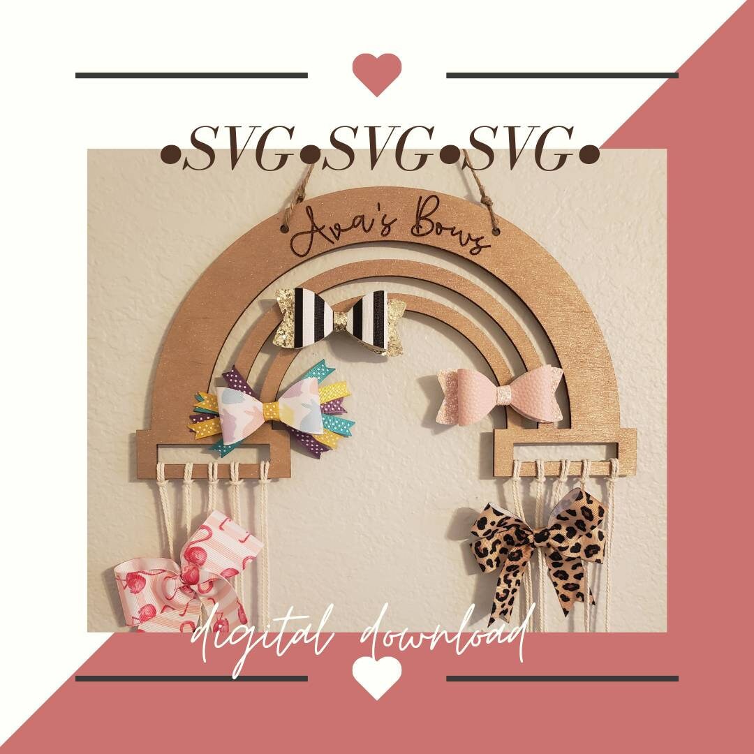 Bow Holder SVG Etsy