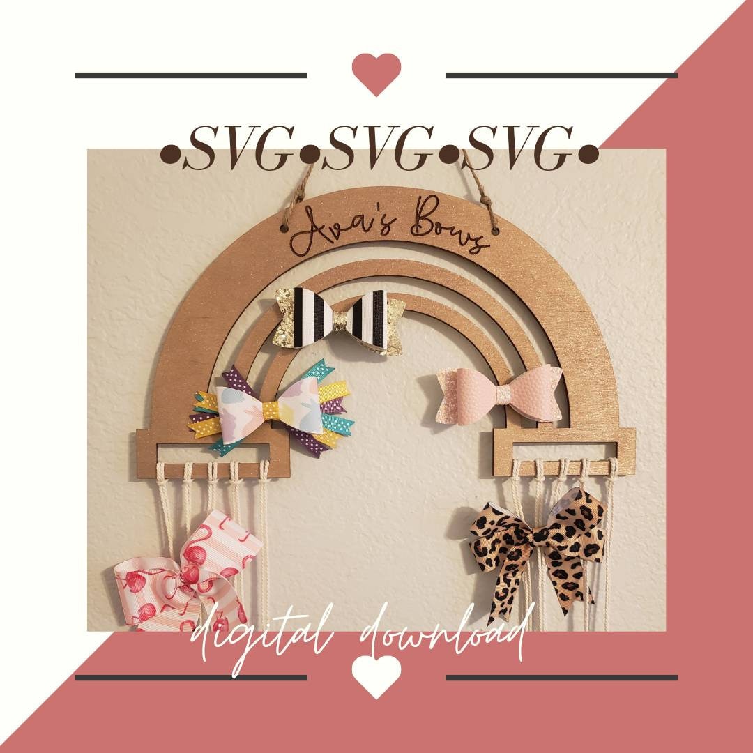 Bow Holder SVG Etsy