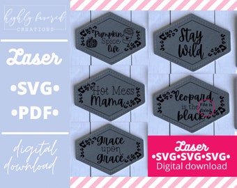 Diamantförmiger Hut Aufnäher SVG Bundle