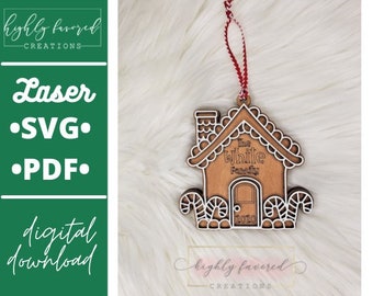 Ginger Bread house ornament SVG