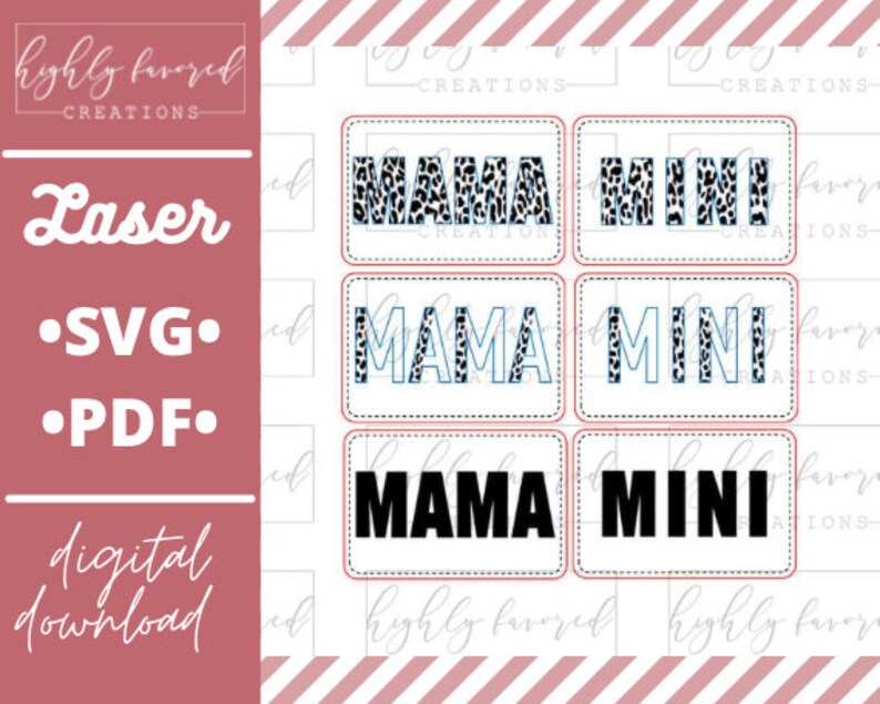 Mama & Mini Hat Patch SVG Bundle - Etsy