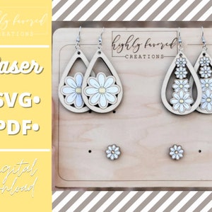 Daisy Earring SVG Bundle