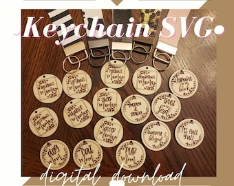 Laser Keychain SVG bundle