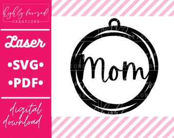 Mom Car Charm SVG