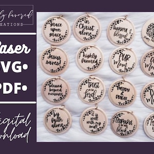 Keychain Laser SVG Bundle