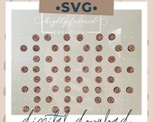 Hand Lettered Monogram Stud Earring SVG - Laser Ready Cut File