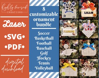 Ensemble SVG d’ornement de sport