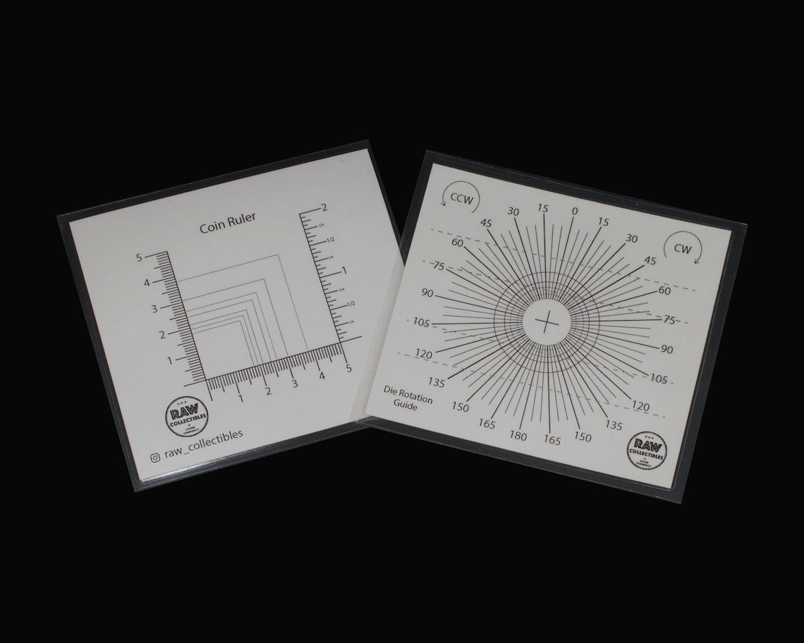 Die Rotation Guide and Coin Ruler - Error Coins Measurement Tool - Etsy