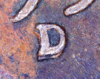 1955-D 1c RPM-002 Wheat Penny - Repunched Mint Mark D/D South