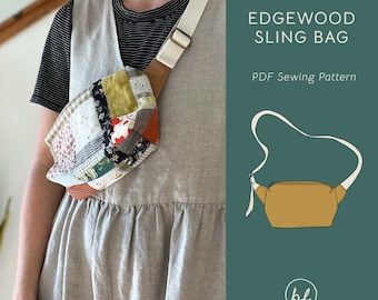Edgewood Sling Bag | Sewing Pattern, PDF Sewing Pattern, Sling Bag Pattern, Bag Sewing Pattern, Crossbody Bag
