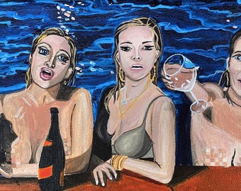 The Three Muses: Real Housewives of New York Print - Bravo TV - Real Housewives - Pop Art - Gifts for Her - Gifts for Bravo Fans