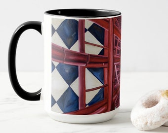 Cape Hatteras Lighthouse Coffee Mug - Outer Banks Mug - OBX Mug - Cape Hatteras Gifts - Cape Hatteras - OBX Art - Outer Banks Coffee Mug
